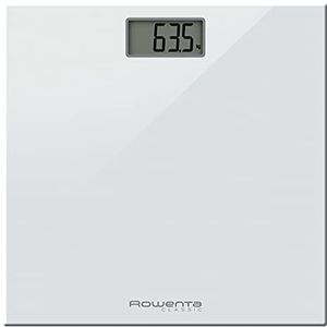 Rowenta Klassieke personenweegschaal met staander van glas Bianco