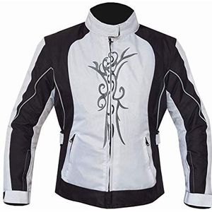 Dames motorjas voor dames | CE Armored | Regen Waterdichte Biker Moto Rijden Dames Motorjassen, Wit, M