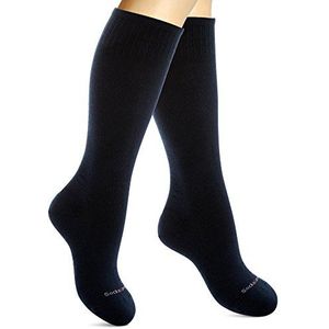 Cotton Compression Socks for Women. Ladies Support Stockings for Nurses, Travel, Flight, Pregnancy, Maternity, Varicose Veins, DVT, Athletics, Running, Sports. 15-20 mmHg Medical Sox. Knee High
