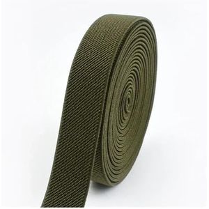 3/5 meter 10-50 mm elastische banden voor broek taille rubberen band stretch singels riem doe-het-zelf ondergoed kleding naaien accessoire (legergroen, 3 meter_38 mm)