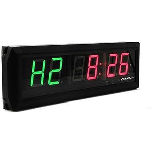 Trainingstimer Wandintervalklok, 2.3'' Gym Timer LED Interval Timer Training en Rusttijd Alternatieve Countdown Stopwatch voor thuisgymnastiek (Color : GI2G-2.3R-blueband, Size : X)