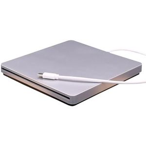 Zuig USB Extern Dvd-station Computer Mobiele Externe Cd-schijfbrander Heldere Beeldkwaliteit Stabiele Audio(SilverType-C)