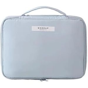 Make-up tas make-up tas voor vrouwen toiletartikelen organisator waterdichte reizen make-up opslag zakje vrouwelijke grote capaciteit draagbare cosmetische case make-up tas, L Blauw, Eén maat