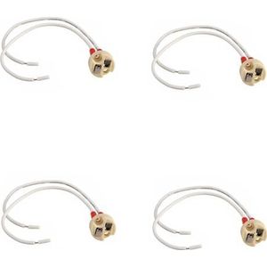 GNURBDILFO 4X MR16/GU5.3 Fitting Halogeen LED-Lamphouder Basis Keramische Kabel Hoofddraadconnector