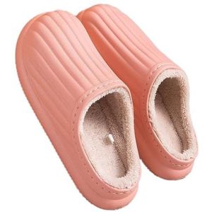 Dames Zomer Slippers Vrouwen Slippers Winter Warm Dames Suède Pluche Huis Slippers Indoor Outdoor Lovers Memory Foam Sloffen (Color : Pink, Size : 38-39)