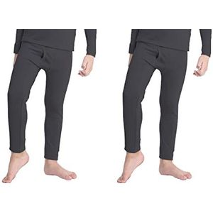 orbiz Set van 2 kinderen thermisch ondergoed uniseks kinderen meisjes jongens bodems, houtskool, 4-5 jaar