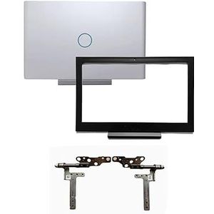 WANGHUIH LCD-achterklep achterdeksel 0DPF2V + rand + scharnieren compatibel met Dell G-serie G7 15 7588 laptop