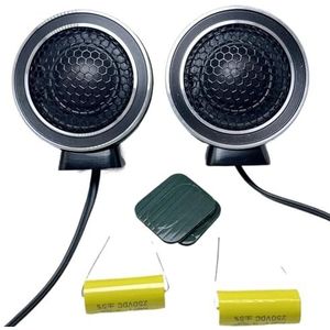 Tweeter auto Tweeters voor auto Aluminium behuizing auto universele gemodificeerde audiokoorts eenvoudig te installeren tweeter HIFI stereo luidsprekerset met condensator.