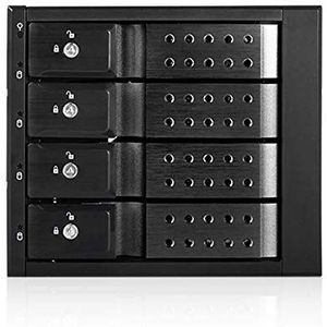 ISTAR BPN-DE340HD-BLACK Trayless 3x 5.25"" naar 4x 3.5"" 12Gb/s HDD Hot-swap rack