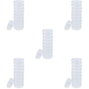 Lab Plastic Petrischaal Steriele Celweefsel Cultuur Schotel & Deksel 35mm, 5 Set (35 mm), 35mm, als beschrijving