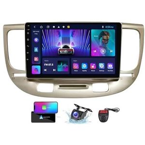 Android 13 Autoradio 9 Duim Touch Display Voor Kia RIO 2 RIO2 2005-2011 Met Draadloze Carplay Android Auto/GPS/4G WiFi/FM RDS DAB+/Buletooth 5.0/Bediening op het stuur + Camera DVR(B,NF-2)