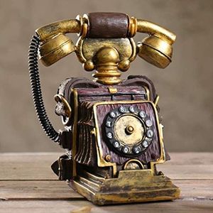 Telefoon Telefoon Retro Thuis Woonkamer Decoreren Vaste Draaiknop Dial Klassieke Telefoon (B)