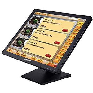 Anmite Touch Monitor Resistive/Capacitance Touchscreen Square screen (19-inch Capacitance Touch Monitor Black HDMI/VGA)