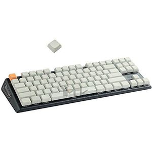 YMDK 61 87 104 Oranje Grijs XDA Volledige Keyset Vergelijkbaar met DSA voor MX Mechanisch Toetsenbord (alleen Keycap) (Lichtgrijs 87)
