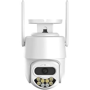 Bewakingscamera, Dual Lens PTZ-camera 8MP 4K Bewakingscamera Dual Screen Beveiliging Portection Auto Tracking 1080P Beveiliging CCTV Cam(1080P NO SD Card)