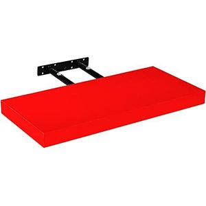 STILISTA Vrijhangende wandplank Volato, kleur- en maatkeuze, 80 cm Rood