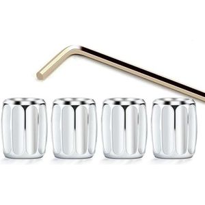 4 Stuks Metalen Auto Ventieldopjes voor Mini Cooper S Clubman Cabrio Countryman, Waterdicht Voorkomen Luchtlekkage Ventieldoppen Band Bescherming Accessoires met Afdichtring,C