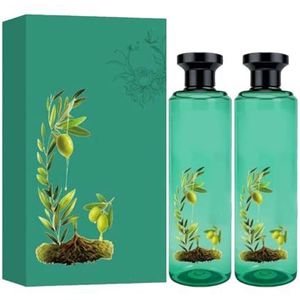 Long-Lasting Botanical Essential Oil Hair Dye, Mild Formula Long Lasting Hair Dye Set, for Gray Hair Coverage,Coloring, Cleansing,Conditioning,for all Hair Types(Noir)