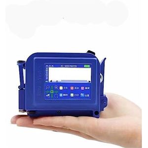 Draagbare inkjetprinter, Mini Draagbare Printer QR Bar Batch Code Logo Label Draagbare Handheld Jet Thermische Inkjet Printer(Blue printer no ink)