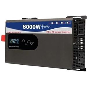 Spanningsomvormer 12V 220V 5000W 6000W Power 12V-72V Naar AC 110V-240V Converter Zonne-auto-omvormers Off-grid Wandgemonteerde Zuivere Sinusomvormer Omvormer(12V,220V-230V(60Hz),6000W)