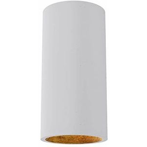 Tivendis beton beton plafondlicht modern klein donoma buiten wit binnen goud - industrieel ontwerp betonlamp plafondlamp met LED -lampen GU10 - lamp in betonlook voor plafond