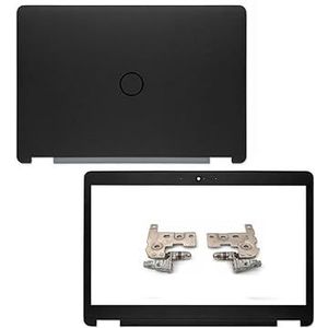 WANGHUIH LCD achterkant bovenhoes deksel + voorrand + schermscharnieren compatibel met Dell Latitude E7470 7470 laptop non-touch versie