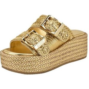 GUESS Binks damessandaal, goud 710, 5 UK, Goud 710, 38 EU