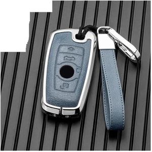 Autosleutel beschermhoes Lederen Auto Afstandsbediening Sleutel Cover Case Shell Fob Voor BMW 1 3 5 7 Serie X1 X3 X4 X5 F10 F15 F16 F20 F30 F18 F25 M3 M4 E34 Accessoires Sleutel Shell(5)