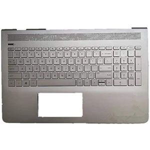 Laptop omhulsel rond toetsenbord & Toetsenbord Voor For HP Pavilion 15-CC 15-cc000 15-cc500 15-cc100 15-cc600 15-cc700 Zilver