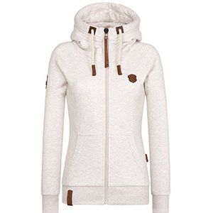 Naketano Brazzo Zip Hoodie met capuchon voor dames, oma melange, L