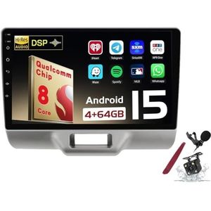 Android 15 Autoradio Sat Navi voor S-uzuki Every Wagon (2014-2020) 9 Inch Touchscreen Multimedia Speler met Draadloze Carplay GPS Navigatie FM RDS Bluetooth 5G-WiFi SWC DSP,M150s