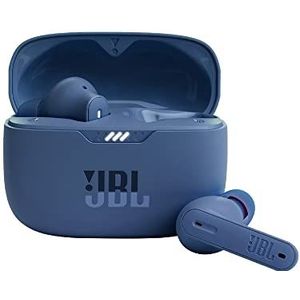 JBL Tune 230 True Wireless draadloze oordopjes met Active Noise Cancelling, JBL Pure Bass Sound, IPX4-waterbestendig, Smart Ambient, 4 microfoons en 40 uur afspeeltijd, blauw, 1 paar