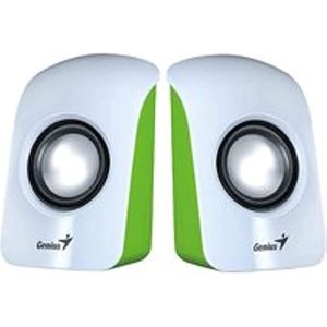 Genius 31731006103 SP-U115 luidspreker (USB, draagbaar, universeel, satelliet, bekabeld) wit/groen