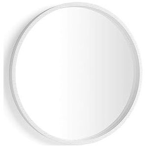 Mobili Fiver, Ronde spiegel Olivia, diameter 64, Wit Essen, Made In Italy