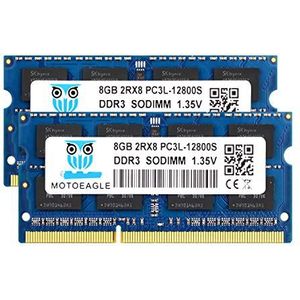 Motoeagle - 16GB Kit - DDR3L SODIMM - 1600 MHz - 2x8GB - Notebook Werkgeheugen