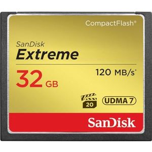 SanDisk SDCFXSB-032G-G46 CF Extreme Memory Card 32GB 120MB/S Class 10
