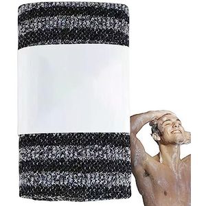 Back Wash Exfoliate Washandje - Body Exfoliator Scrub Handdoek,Rekbaar washandje met trekkoord met goede flexibiliteit, exfoliator met verlengde lengte rugwashandje, verjaardagsdouchecadeau voor Xinme