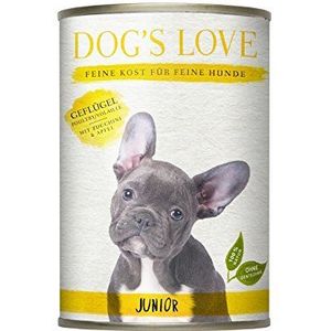 DOG'S LOVE - Complete menubox 100% natuurlijk met gevogelte voor puppy's - 400 g