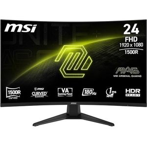 MSI MAG 244C - Gaming Monitor - 24 inch - FHD - VA 1500R Paneel - 1920 x 1080 - 1ms - Adaptive Sync - DP 1.2a - HDMI 2.0b CEC