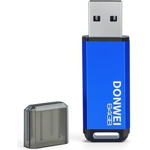 USB-stick, 128 GB, mini-USB-stick, met ledlicht, snelle capaciteit, metalen USB-stick, extern geheugen, draagbaar, flashdrive, origineel, gegevensopslag voor computers, cadeaus voor studenten, blauw