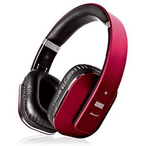 August EP650 Bluetooth v4.2 NFC koptelefoon met aptX Low Latency - draadloze over-ear hoofdtelefoon met individueel geluid rood