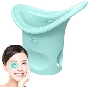 Oogspoelbekers,Oogspoelbeker - Oogspoelset Draagbare siliconen oogspoelbeker,Zachte oogreinigingsbeker Oogbad met schaal, oogwas voor oudere vrouwen Mannen Kinderen Qarido