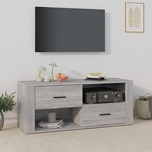 AJJHUUKI Entertainment Centra & TV Stands Tv-meubel Grijs Sonoma 100x35x40 cm Engineered Houten Meubels