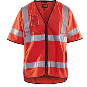 BLAKLADER Gilet de travail haute visibilité 3023 - Rouge fluo XS/S - Vêtements haute visibilité