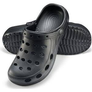 ESTRO Klompen Heren Tuinklompen Dames - Tuinklompen voor Heren Unisex Sanitaire Klompen Dames Tuinschoenen Gom Schoenen Zomer A02 (37, Zwart)
