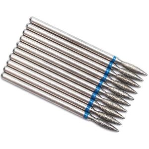 ApuaVireo&Co Nagelboortjesset for manicure, diamant elektrische nagelboortjes for manicure en pedicure, 10 stuks, veelkleurig(T26 24)