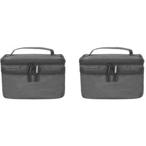 Nagellak Houder Opbergdoos Box Organizer voor 30 Fles 5-15ml Zwart, 2 Set (zwart), 8.4 x 6.8 x 4.9 inch, als beschrijving