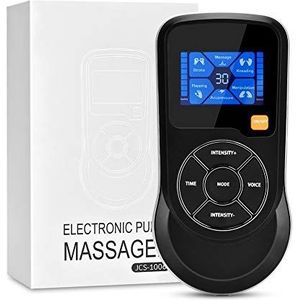 Draagbare spierstimulator, USB oplaadbaar spieroefeningsapparaat, draagbare elektrische stimulator + lichaamsmassager voor buikspieren, armen, benen voor mannen en vrouwen