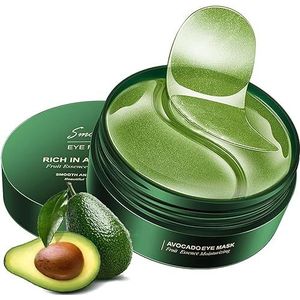 Oogpleisters, 60 stuks, collageen patch ogen, oogmaskers voor gezwollen ogen, kringen onder de ogen, verbetert lijnen en rimpels, hydraterende werking en anti-aging