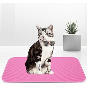 Pssopp Huisdierenverzorgingstafel slipbestendige rubberen mat anti-slip rubberen mat voor dierenverzorging badtraining (roze)